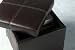 UNITY FAUX LEATHER, TOY BOX, STORAGE STOOL, EXPRESSO BROWN
