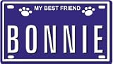 414oGvGMiSL. SL160  BONNIE Dog Name Plate for Dog House. Over 400 Names Availaible. Type in Name Dog Plate in Search. Your Dog Name will show up.