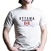 OTTAWA CANADA T-Shirt - 100% Fine Jersey Combed Cotton MENS / UNISEX T-Shirt - Sweat Shop Free