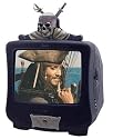 Disney Pirates 35,6 cm (14 Zoll) Fernseher mit integriertem DVD-Player