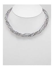 Comet Argent Light Seed Beads Necklace In Zinc