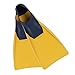 U.S. Divers Sea Lion Kids Snorkel Fins - Buoyant Rubber, Soft Full Foot Pocket Youth Swim Fins - Explore Series Unisex Children, Small (9-12), Yellow/Blue Junior Small