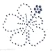 Hibiscus Flower Hawaiian Cling Blings Decal Beads Decorative