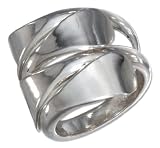 Sterling Silver High Polish Four Band Wrap Ring