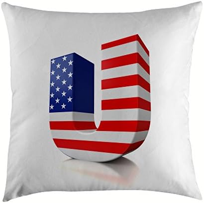 Letter Pattern Home Decorative Accent Throw Pillow Cover Cushion Case Pillow Sham for Sofa 20*30 Inch