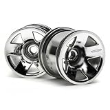 3042 Type F5 Truck Wheel Front Chrome (2) by HPI
