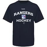 414oUXLV3jL. SL160  NHL New York Rangers Authoritative Dark Navy Short Sleeve Tee (Dark Navy, X Large)