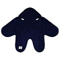 TeddyToes Classic Swaddle Blanket with Feet - Navy