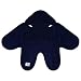 TeddyToes Classic Swaddle Blanket with Feet - Navy