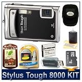 Search : Olympus Stylus Tough 8000 12MP 2.7 LCD Digital Camera (Black) Sensible Mega Bundle