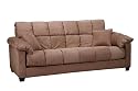 Handy Living Futon Mesa Sofa Sleeper, Mocha