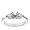 18k White Gold Prong-Set Engagement Ring Setting with Pear-Cut Sidestones (1/4 cttw)