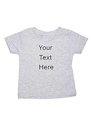 Apparel: Catchy Custom Printed Personalized T-Shirt for Baby Boys (Ash Gray, 24 M) - Greatlookz Fashion