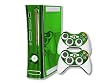 Xbox 360 Skin - NEW - LIME CHROME MIRROR system skins faceplate decal mod