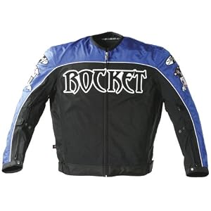 Buy Joe Rocket Big Bang Mens Textile Motorcycle Jacket Blue Black Extra Large by Joe Rocket