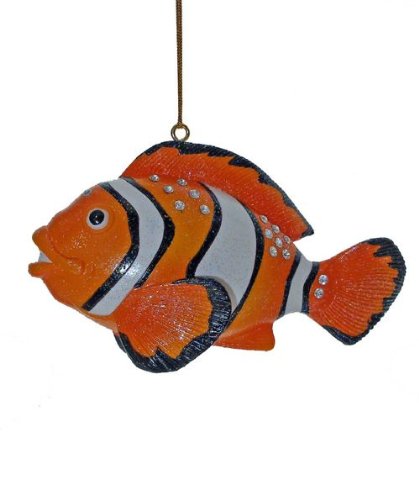 December Diamonds Aquatic Collection Clown Fish Christmas Ornament- Embellished with Rhinestones!!!Now a Valuable Discontinued Limited Edition!!!