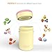Bonke Snack Container - Leak Proof - BPA Free Plastic - 12 Oz Food jar - Perfect Baby, Girls, Boys, Kids lunch container - Fruits, Food storage containers - 1 Year Guarantee