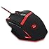 Redragon M801 Mammoth 16400 DPI Programmable Laser Gaming Mouse for PC, 9 Programmable Buttons, 5 User Profiles, Weight Tuning, Omron Switches, Black