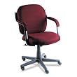Global Industries 4737BKPB07 Commerce Series Low-back Swivel/tilt Chair Rhapsody Burgundy Fabric
