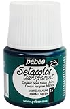 Pebeo Setacolor Light Fabrics Paint 45-Milliliter Bottle, Emerald