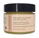 Planet Botanicals Organic Face Balm With East African Shea Butter, Aloe And Cape Rose, Certified Organic, 1-Ounce Jars