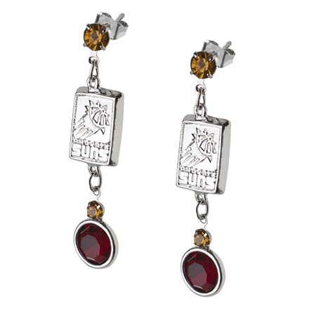 Phoenix Suns Earrings NBA Logo w/ Team Colors