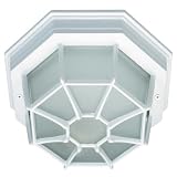 Globe Electric 40272 Outdoor Octogonal Fixture, White