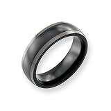 Titanium Two-tone 7mm Polished Comfort Fit Wedding Band Ring (SIZE 6-15 )
