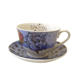 Disney - Alice au pays des merveilles - Tasse � th� + soucoupe - Porcelaine (Import Grande Bretagne)