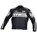 Joe Rocket Yamaha Champion Superbike Mens Motorcycle Jacket Black Black White 56 at Joe Rocket