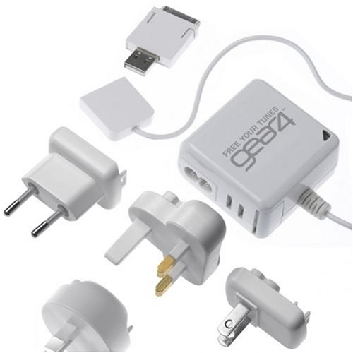 GEAR4 FirePower World Tour V2 - Travel Charger for iPod, iPod nano and iPod Shuffle