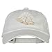 Glitter Christmas Bells Embroidered Unstructured Washed Cap - White OSFM