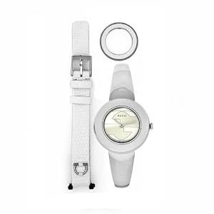 GUCCI Women's YA129501 U-Play Quartz Silver Dial Watch by Gucci