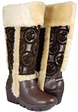 ROCAWEAR Elen Womens Dress Boots Wedge Heel Shoes Faux Fur Brown 414orZ1lIBL. SL160 ROCAWEAR Elen Womens Dress Boots Wedge Heel Shoes Faux Fur Brown