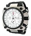 Adee Kaye Men's Oversized Chronograph Watch 4006-M White Dial