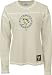 Pittsburgh Penguins -Putty- Women's Distressed Vinatge Logo Long Sleeve Waffle Top