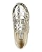 Nature Breeze Women Metallic Leatherette Round Toe Quilted Velcro Sneaker CA75 - Gold