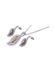 Nickel Free Sterling Silver Pendant & Earring Sets 4 Toned Matching Set