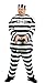 Fun World Jailbird Adult Costume, Plus Size