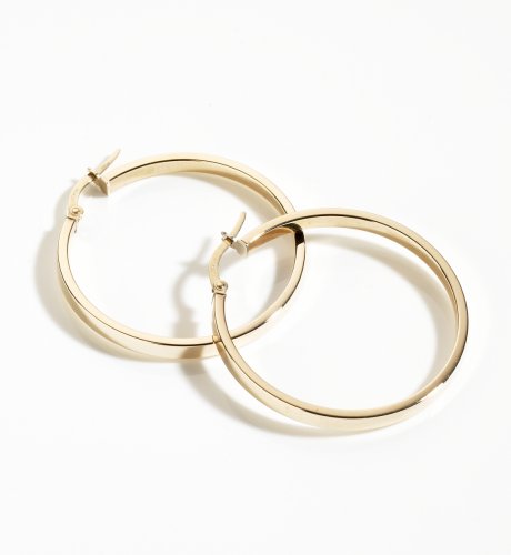9ct Gold 30mm Creole Earrings