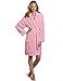 Seven Apparel Hotel Spa Collection Herringbone Textured Plush Robe, Bright Pink - 00179