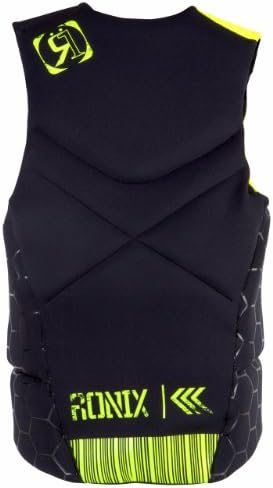 Ronix 2014 Parks Capella Front Zip CGA Life Vest (Black/Neon Butter) Life Jacket