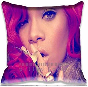 Comfortable Throw Pillow Cover Pillowslips Cushion Cover Rihanna Red Hair 2015 18x18 lnch