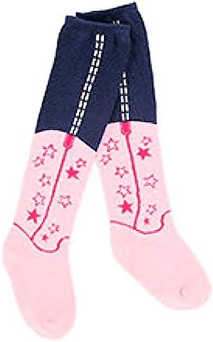 Boot Leg Pink Stars Cowgirl Boot Sock (6-18 months)