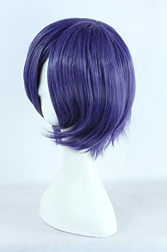 AWEN Anime Tokyo Ghouls Toka Kirishima Cosplay Wig Purple Short Straight Hair