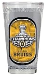 NHL Boston Bruins 2010-2011 Stanley Cup Champions 17-Ounce Hi-Definition Mixing Glass Clear