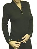Short Black Basic Zip Jacket