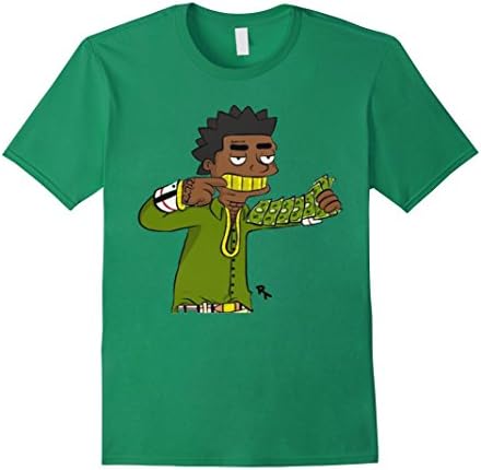 Men's Free Kodak Black Tshirt Large Kelly Green