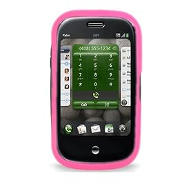 Crystal Hard Rubberized Hot Pink Cover Case for Palm Pre CDMA (Sprint) [WCL122]