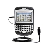 Classic Straight USB Cable for the Blackberry 7250 with Power Hot Sync and Charge capabilities - Gomadic Brand w/ TipExchange Technology